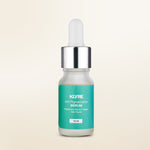 KLYRE anti-pigmentation serum bottle with dropper on a beige background