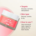 KLYRE moisturizer jar with product details on a light pink background